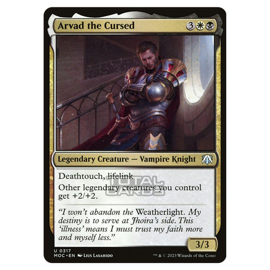 Magic The Gathering - March of the Machine - Commander - Arvad the Cursed - 0317