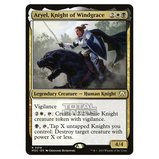 Magic The Gathering - March of the Machine - Commander - Aryel, Knight of Windgrace - 0318