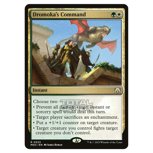 Magic The Gathering - March of the Machine - Commander - Dromoka's Command - 0323