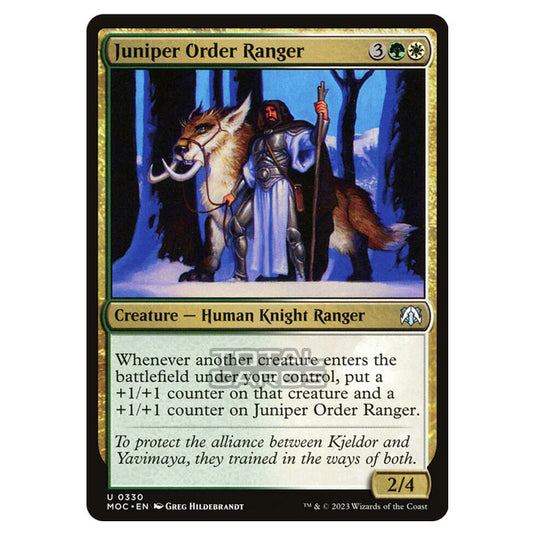 Magic The Gathering - March of the Machine - Commander - Juniper Order Ranger - 0330