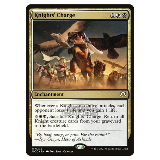 Magic The Gathering - March of the Machine - Commander - Knights' Charge - 0333