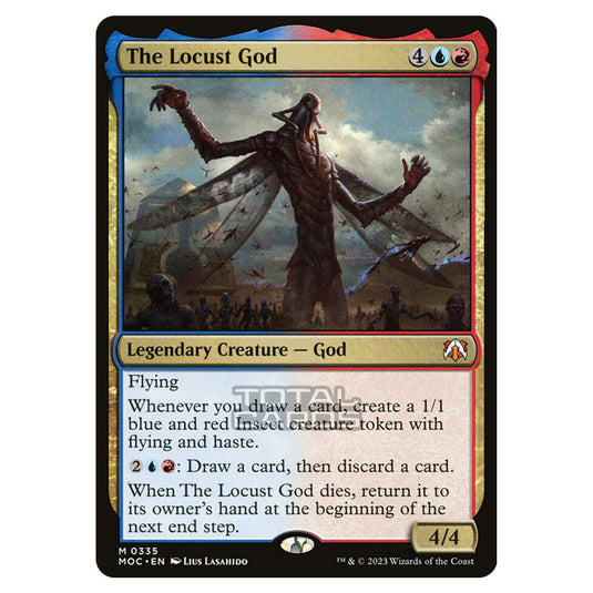 Magic The Gathering - March of the Machine - Commander - The Locust God - 0335