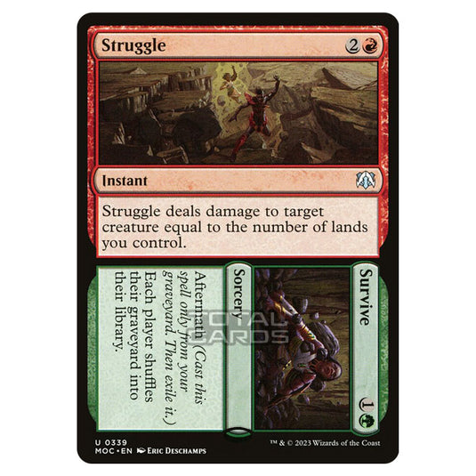 Magic The Gathering - March of the Machine - Commander - Struggle // Survive - 0339