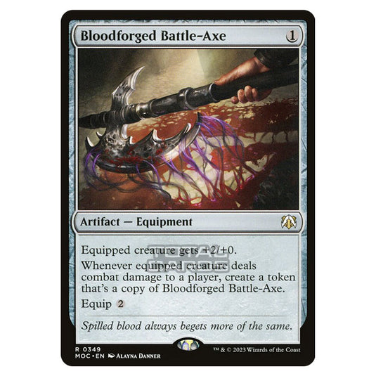 Magic The Gathering - March of the Machine - Commander - Bloodforged Battle-Axe - 0349