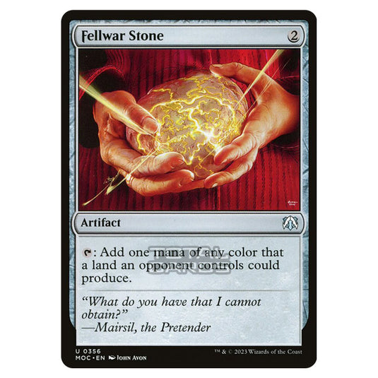 Magic The Gathering - March of the Machine - Commander - Fellwar Stone - 0356