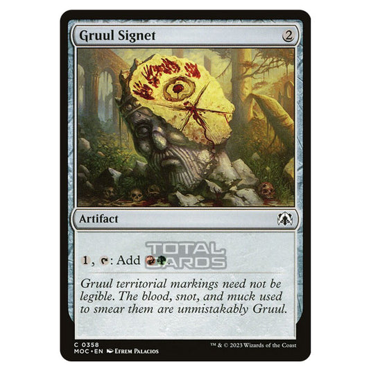 Magic The Gathering - March of the Machine - Commander - Gruul Signet - 0358