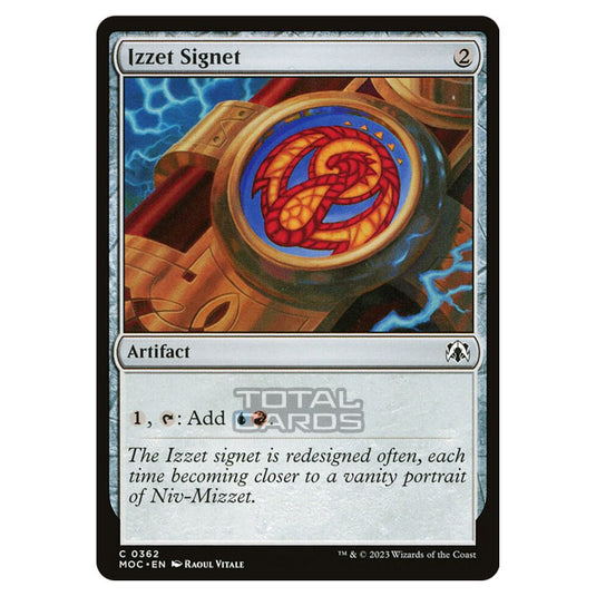 Magic The Gathering - March of the Machine - Commander - Izzet Signet - 0362