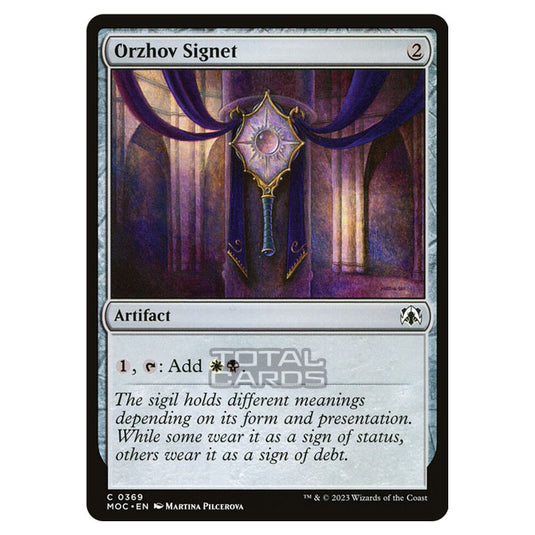 Magic The Gathering - March of the Machine - Commander - Orzhov Signet - 0369