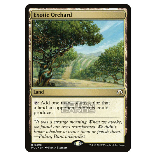 Magic The Gathering - March of the Machine - Commander - Exotic Orchard - 0398