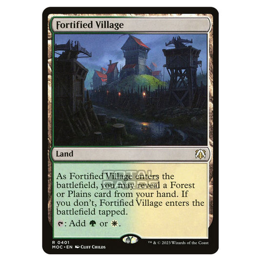 Magic The Gathering - March of the Machine - Commander - Fortified Village - 0401