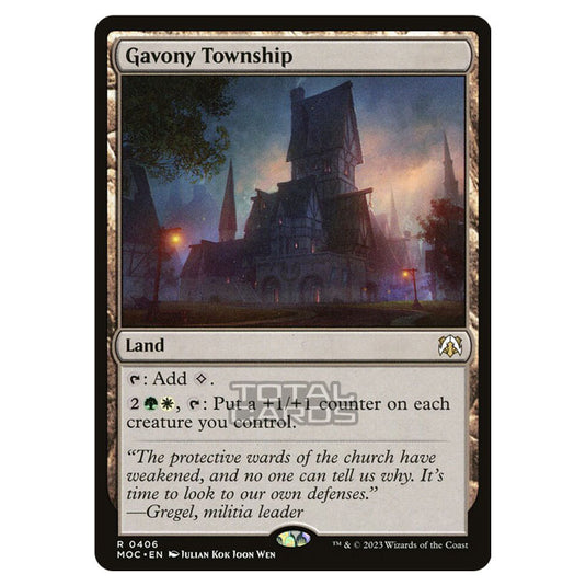 Magic The Gathering - March of the Machine - Commander - Gavony Township - 0406