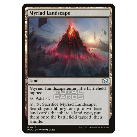 Magic The Gathering - March of the Machine - Commander - Myriad Landscape - 0416