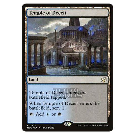 Magic The Gathering - March of the Machine - Commander - Temple of Deceit - 0431