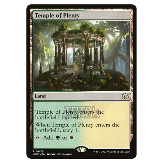 Magic The Gathering - March of the Machine - Commander - Temple of Plenty - 0435