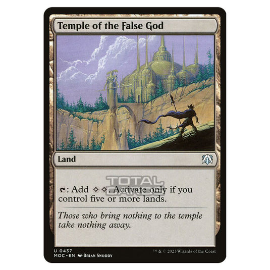 Magic The Gathering - March of the Machine - Commander - Temple of the False God - 0437