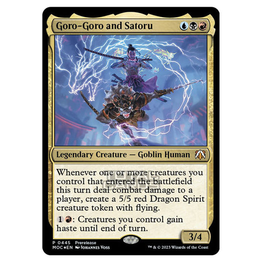 Magic The Gathering - March of the Machine - Commander - Goro-Goro and Satoru - 0445