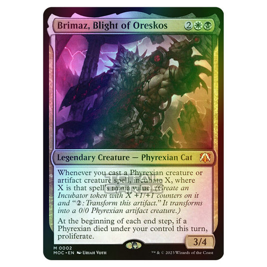 Magic The Gathering - March of the Machine - Commander - Brimaz, Blight of Oreskos - 0002 (Foil)