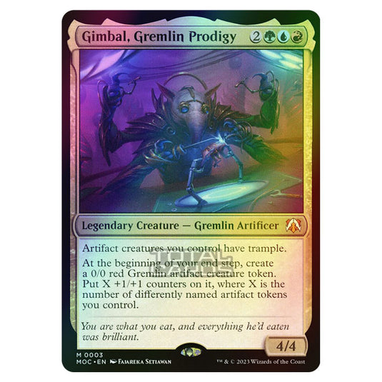 Magic The Gathering - March of the Machine - Commander - Gimbal, Gremlin Prodigy - 0003 (Foil)