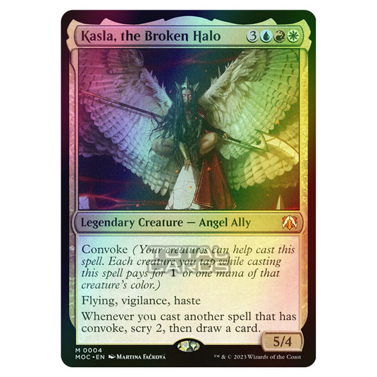 Magic The Gathering - March of the Machine - Commander - Kasla, the Broken Halo - 0004 (Foil)