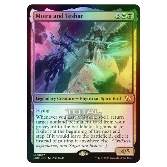 Magic The Gathering - March of the Machine - Commander - Moira and Teshar - 0007 (Foil)