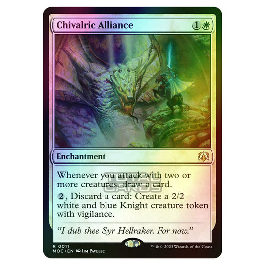 Magic The Gathering - March of the Machine - Commander - Chivalric Alliance - 0011 (Foil)