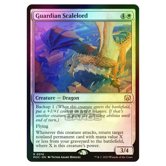 Magic The Gathering - March of the Machine - Commander - Guardian Scalelord - 0016 (Foil)