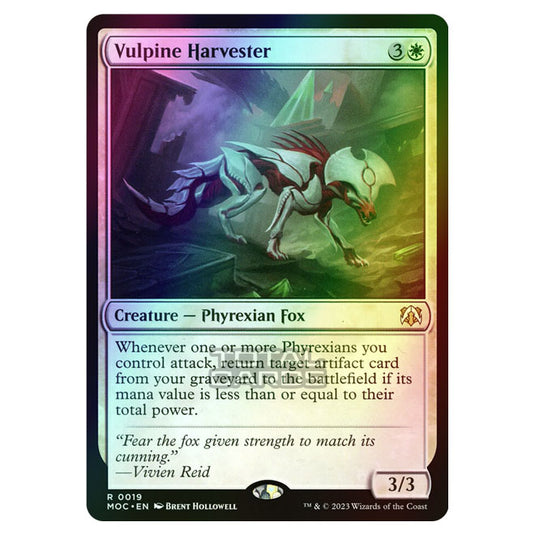 Magic The Gathering - March of the Machine - Commander - Vulpine Harvester - 0019 (Foil)