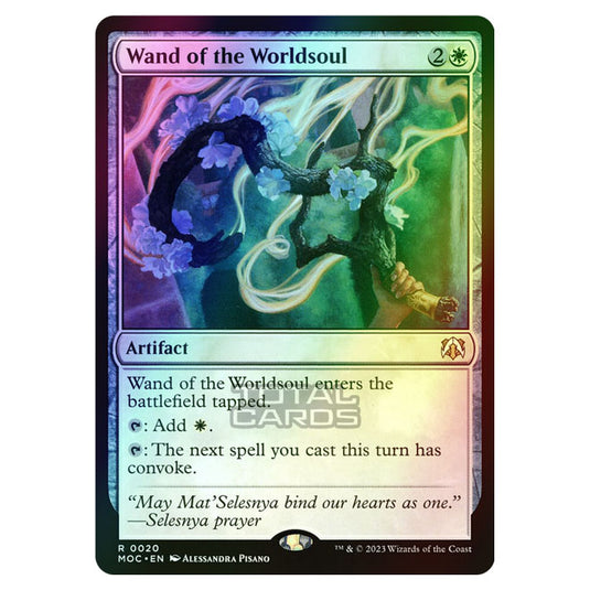 Magic The Gathering - March of the Machine - Commander - Wand of the Worldsoul - 0020 (Foil)