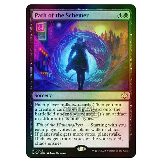 Magic The Gathering - March of the Machine - Commander - Path of the Schemer - 0028 (Foil)