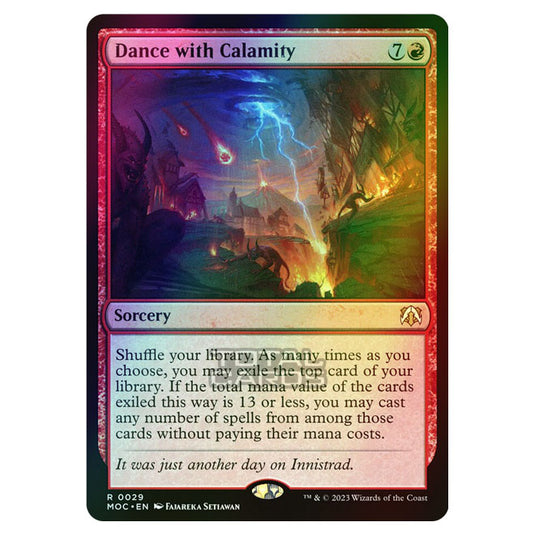 Magic The Gathering - March of the Machine - Commander - Dance with Calamity - 0029 (Foil)