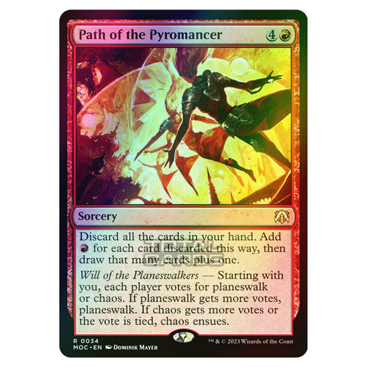 Magic The Gathering - March of the Machine - Commander - Path of the Pyromancer - 0034 (Foil)