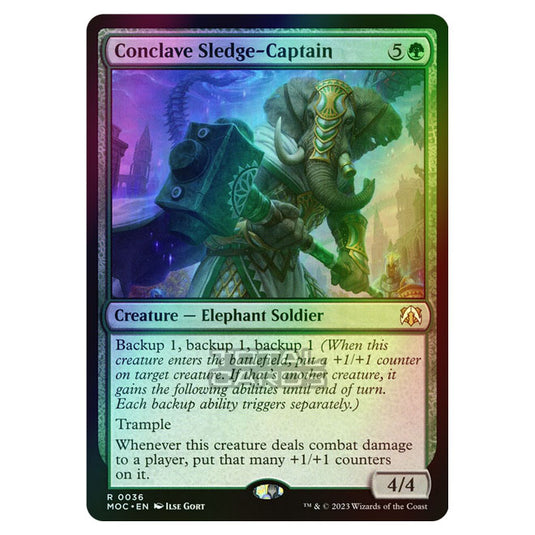 Magic The Gathering - March of the Machine - Commander - Conclave Sledge-Captain - 0036 (Foil)