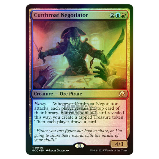 Magic The Gathering - March of the Machine - Commander - Cutthroat Negotiator - 0040 (Foil)