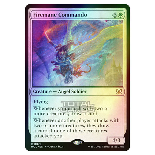 Magic The Gathering - March of the Machine - Commander - Firemane Commando - 0073 (Foil)