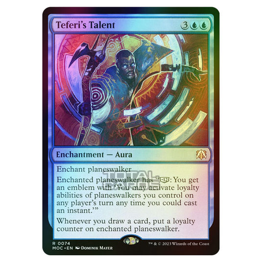 Magic The Gathering - March of the Machine - Commander - Teferi's Talent - 0074 (Foil)