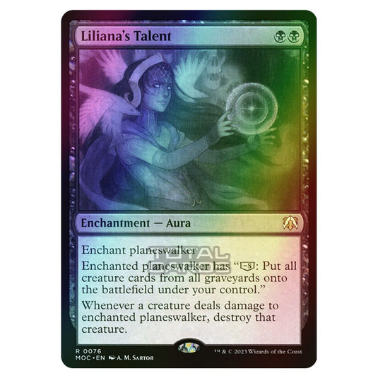 Magic The Gathering - March of the Machine - Commander - Liliana's Talent - 0076 (Foil)