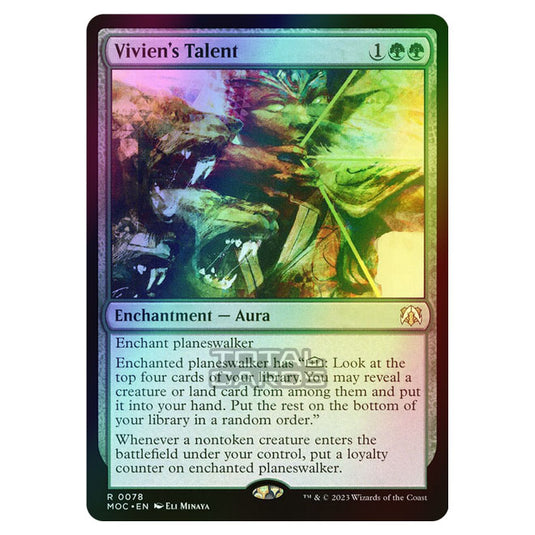 Magic The Gathering - March of the Machine - Commander - Vivien's Talent - 0078 (Foil)