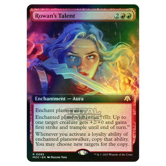 Magic The Gathering - March of the Machine - Commander - Rowan's Talent (Extended Art Card)  - 0085 (Foil)