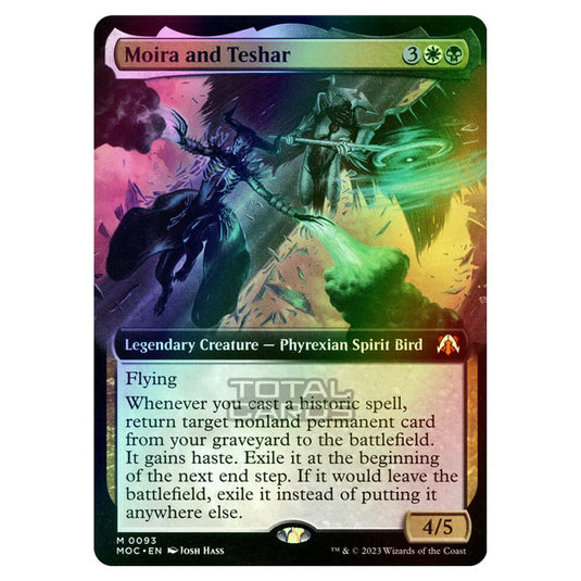 Magic The Gathering - March of the Machine - Commander - Moira and Teshar (Extended Art Card)  - 0093 (Foil)