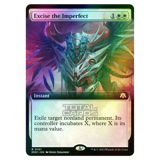 Magic The Gathering - March of the Machine - Commander - Excise the Imperfect (Extended Art Card)  - 0101 (Foil)