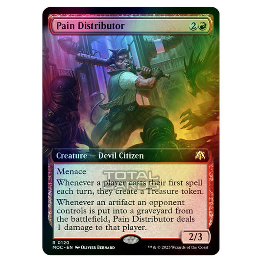 Magic The Gathering - March of the Machine - Commander - Pain Distributor (Extended Art Card)  - 0120 (Foil)