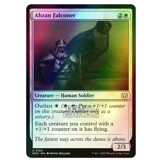 Magic The Gathering - March of the Machine - Commander - Abzan Falconer - 0165 (Foil)