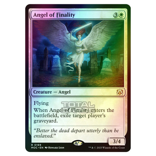 Magic The Gathering - March of the Machine - Commander - Angel of Finality - 0169 (Foil)