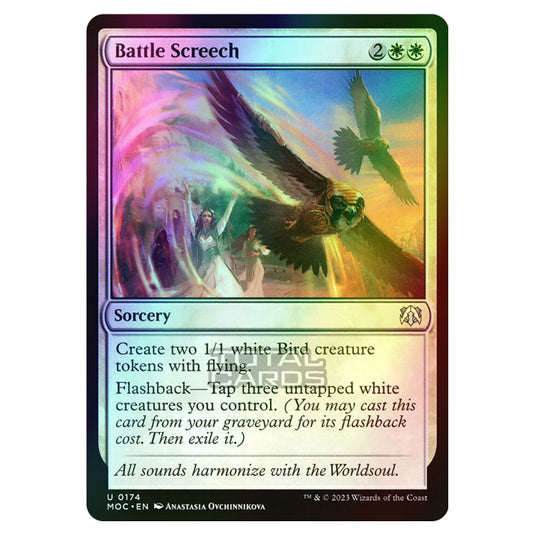 Magic The Gathering - March of the Machine - Commander - Battle Screech - 0174 (Foil)