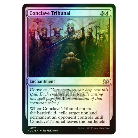 Magic The Gathering - March of the Machine - Commander - Conclave Tribunal - 0178 (Foil)