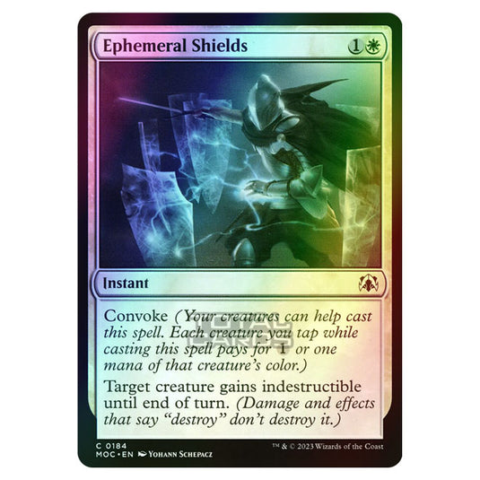 Magic The Gathering - March of the Machine - Commander - Ephemeral Shields - 0184 (Foil)