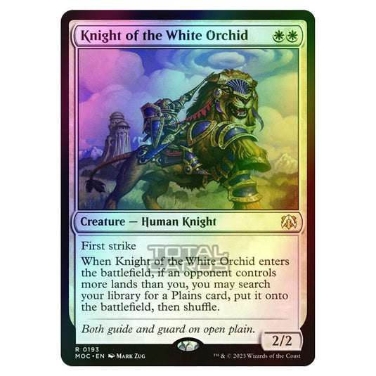 Magic The Gathering - March of the Machine - Commander - Knight of the White Orchid - 0193 (Foil)