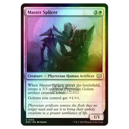 Magic The Gathering - March of the Machine - Commander - Master Splicer - 0194 (Foil)