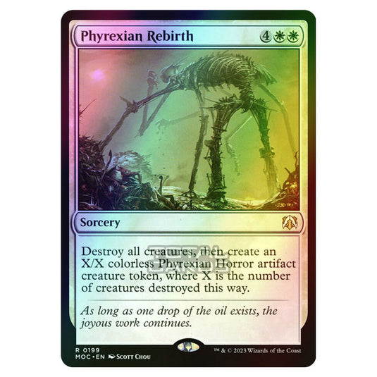 Magic The Gathering - March of the Machine - Commander - Phyrexian Rebirth - 0199 (Foil)