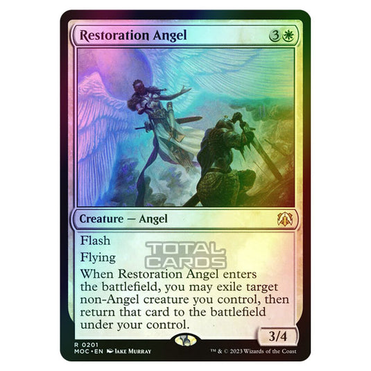 Magic The Gathering - March of the Machine - Commander - Restoration Angel - 0201 (Foil)